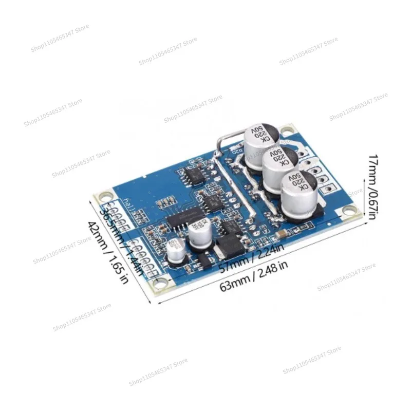 For DC Brushless Motor Controller with  Drive Board 12V 24V 36V 500W Motor Drive Module