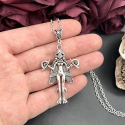 Lilith | Innana | Ishtar Pendant Necklace Demon Sigil Pendant Luciferian Satanic Amulet Talisman Chain 18