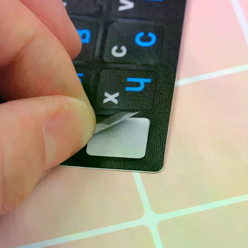 Russian standard keyboard layout sticker letters on replacement