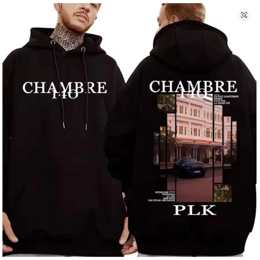 

Рэпер PLK Chambre 140, забавная толстовка с рисунком в стиле хип-хоп, уличная одежда, спортивный костюм в стиле Харадзюку, одежда больших размеров