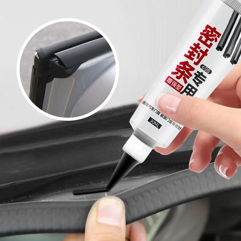 Car Seal Strip Glue 30ml Collision Avoidance Seal Strip Glue Car Windshield Sealant High Bond Strength Repair Adhesive For Car