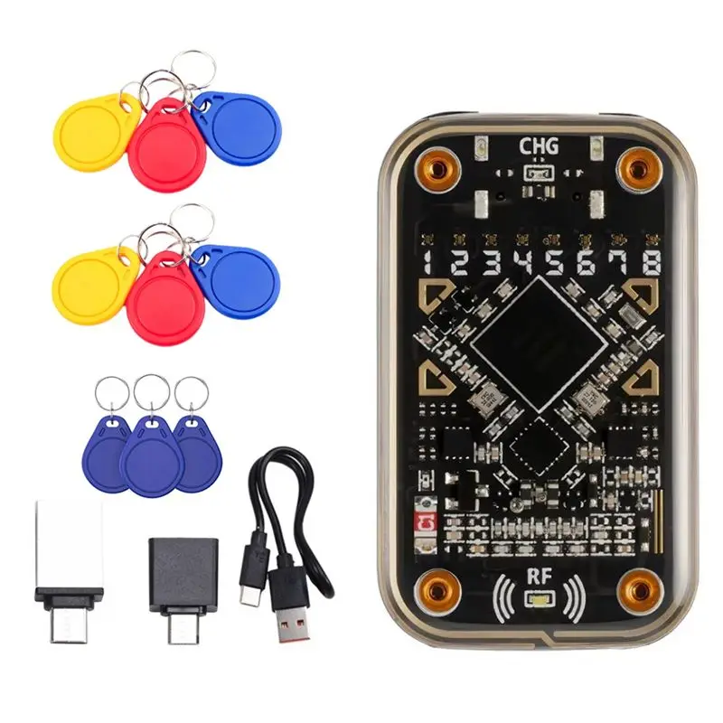 LXYB18B Chameleon Ultra Contactless Smart Card Emulator +6XUID/3XUID Keychain RFID Smart Chip Reader Compliant To Read Write
