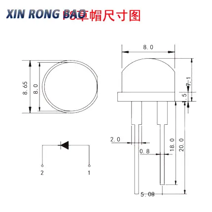 10PCS NEW F8 8mm 0.5W 3.0-3.2V Straw hat LED White Super bright LED lamp Wide Angle Transparent LED Lamp Strawhat LED