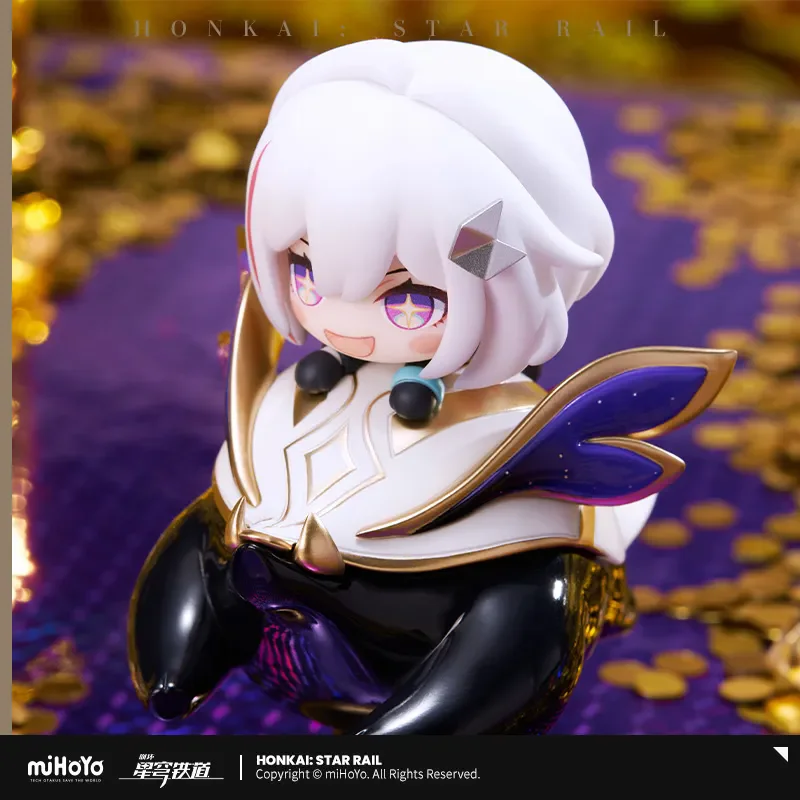 miHoYo Official Game Honkai:Star Rail Topaz&ZhangZhang Q-version Desktop Ornament Anime Prop Cartoon Doll Cosplay Halloween Gift