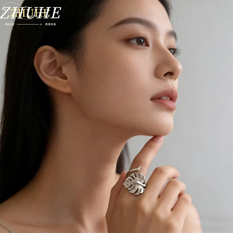 

Elegant Jewelry Accessories Monstera Leaf Ring for Women Men, Fashion-forward Plant Ring, Stylish Finger Jewelry