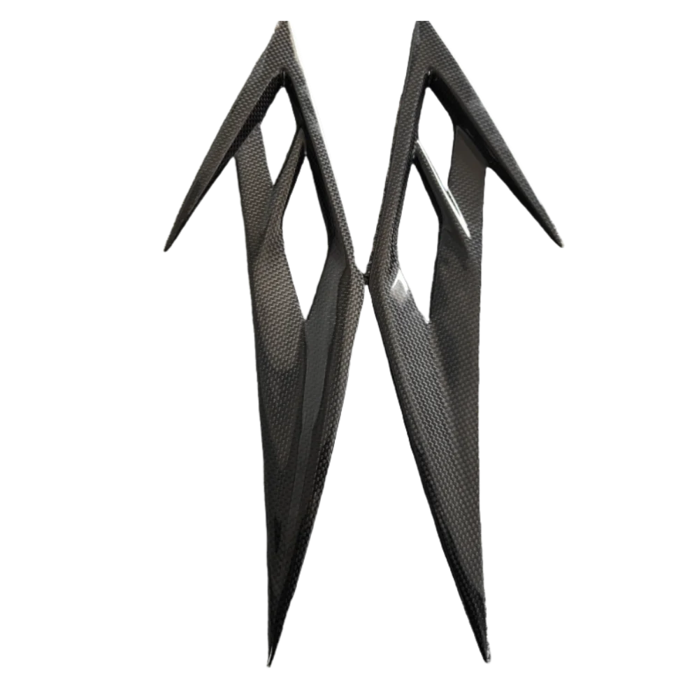 

Suitable for Ferrari F8 Modification Upgrade M-type Dry Carbon Fiber Front Headlight air Vent Wind Knife Decoration Body Kit