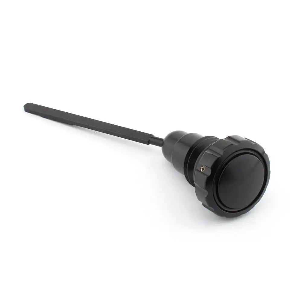 Motorcycle Oil Dipstick Black Chrome Aluminum Alloy Moto Accessories For Harley Touring FLH/T 2007 2008 2009 2010-2016 Models