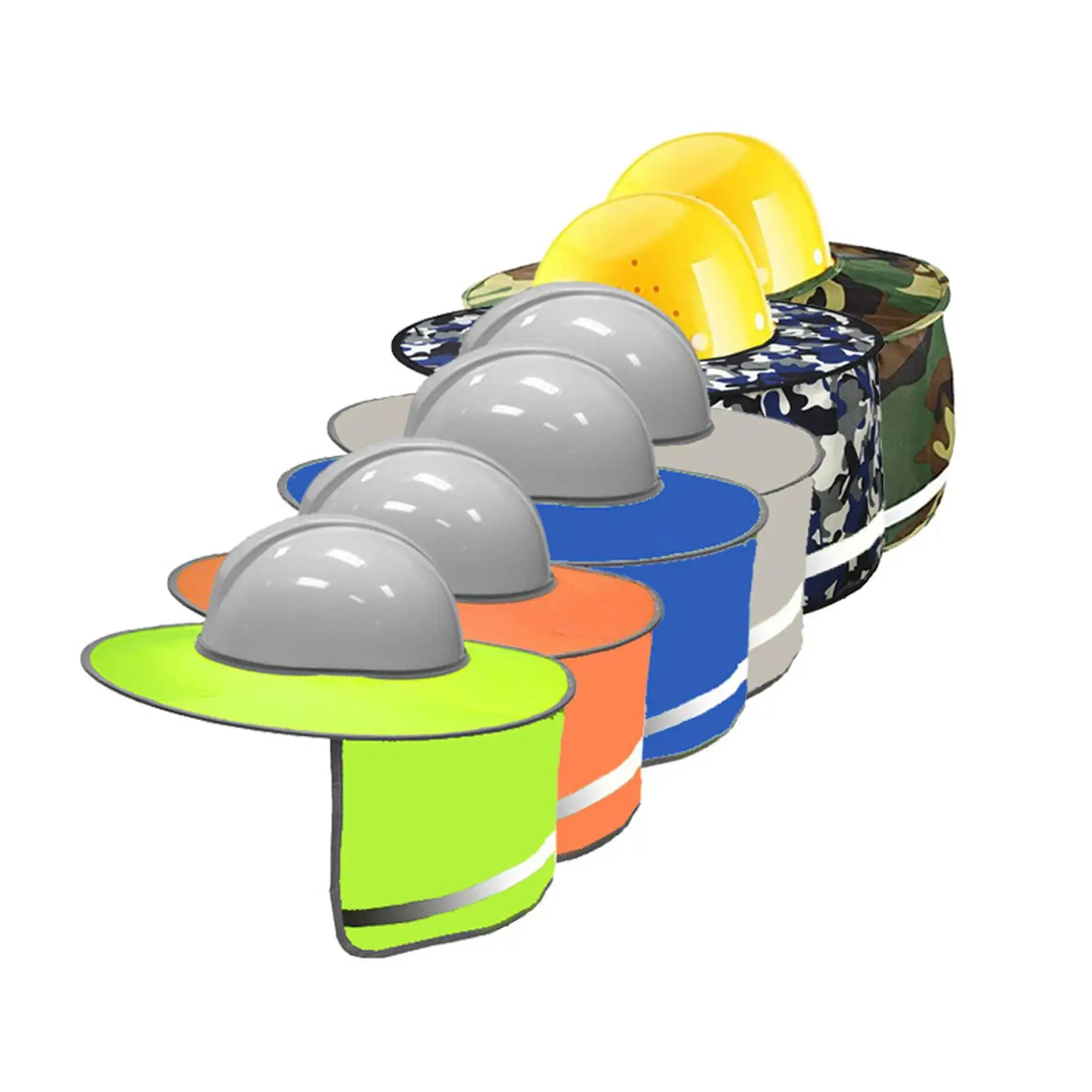 غطاء مظلة للرقبة، غطاء شريطي عاكس للضوء لصيد الأسماك والتنس باللون البيج