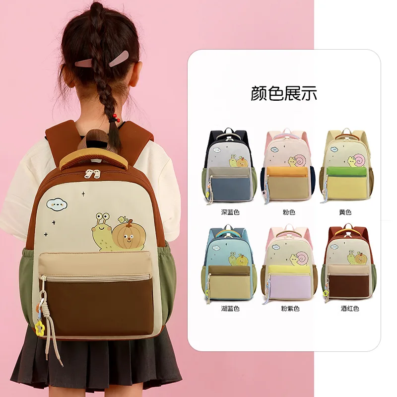 

Легкий нейлоновый рюкзак с мультяшным принтом для детского сада, милый и удобный для снижения нагрузки, вместительный рюкзак для дошкольников.