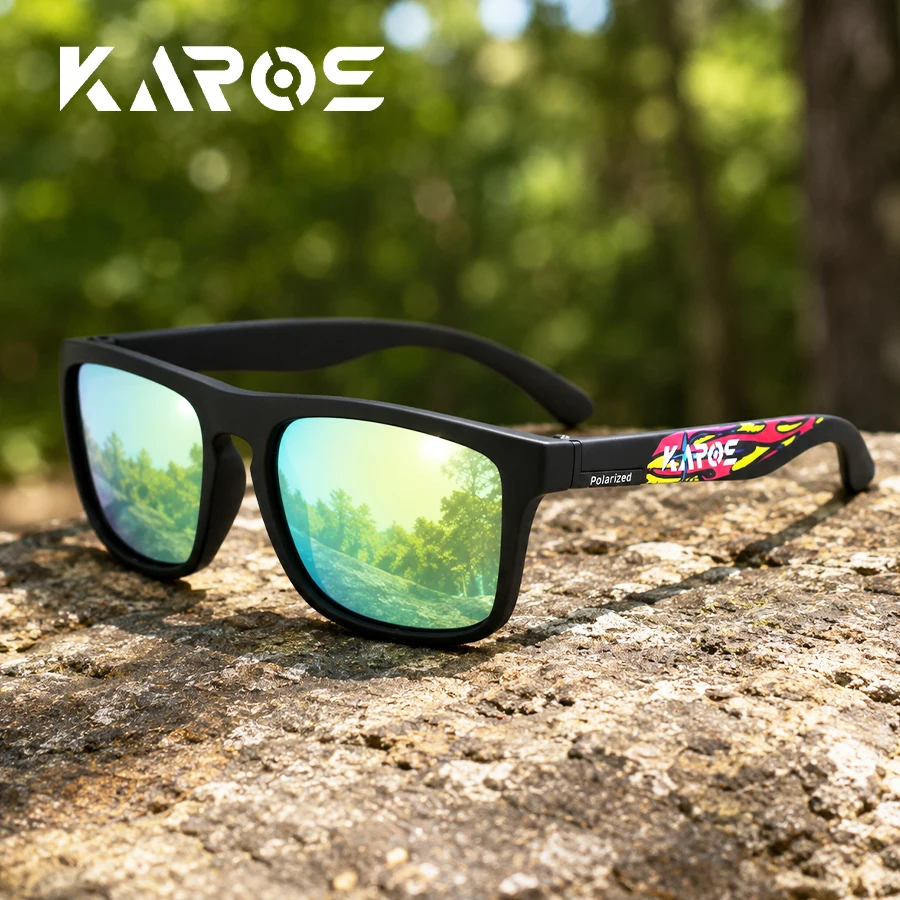 Karos Polarized UV400 Sunglasses Fashion Outdoor Sports Eyewear Men Women Classic Cycling Fishing Driving Travel Glasses YZ2048