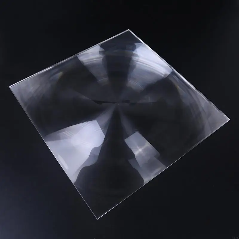 E1PC Square 300X300MM PMMA Fresnel Lens Concentrating Lens Glass Lenses Make Tools Magnification 3-5 Times