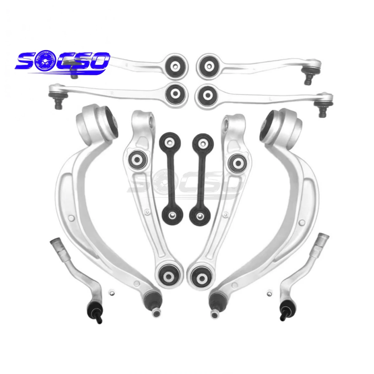 

Front Control Arm Kit for Audi A4 B8 C7 A6 A7 A5 Q5 Carman Stabilizer Link Tie Rod End 8K0407505R 8K0407505B 8K0407505M