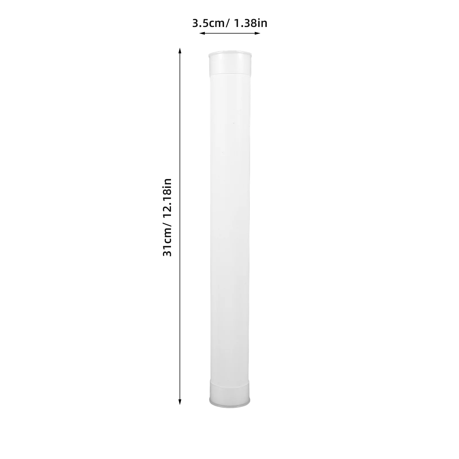 5 Pcs Storage Tube Clear Document Shipping Tubes with Caps Documents Print Poster for Mailing