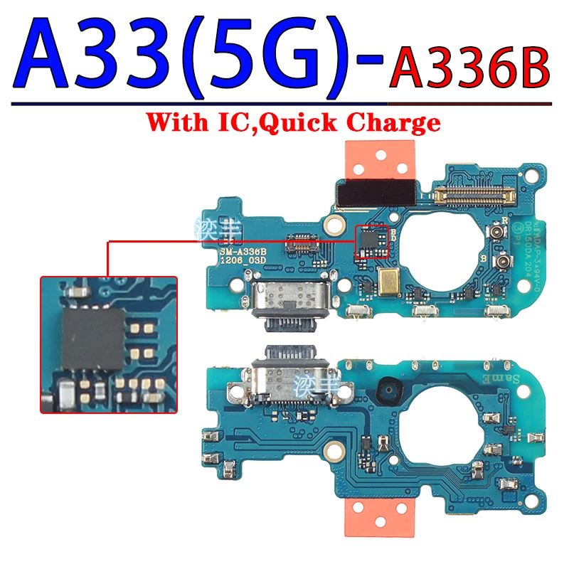 Usb Dock Charger Port for Samsung Galaxy A23 A33 A03 Core A03S A13 A53 A73 4G 5G Charging Board Module