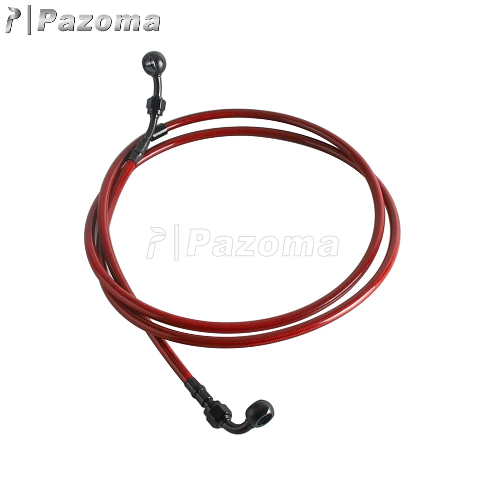 Motorcycle Extended Upper Brake Line 149cm 157cm For Harley Road Glide 2015-23 Front Stop Line Kit Fit 8"-14"/15"-18" Handlebar view 2