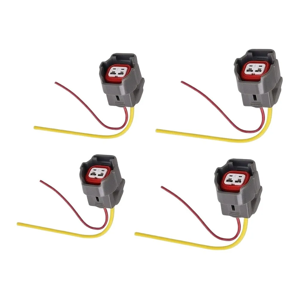 4pcs Fuel Injector Connector 2 Pin Socket Wiring Cable For 06A973722 For A4 For Golf For Passat For Bora For Polo For Skoda Seat