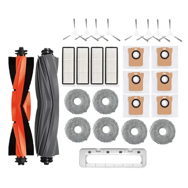 Y42A-27PCS لشاومي روبوت فراغ X20 +/X20 زائد استبدال أجزاء الجانب فرشاة تصفية ممسحة القماش كيس لجميع الغبار فرشاة الجانب الرئيسي و