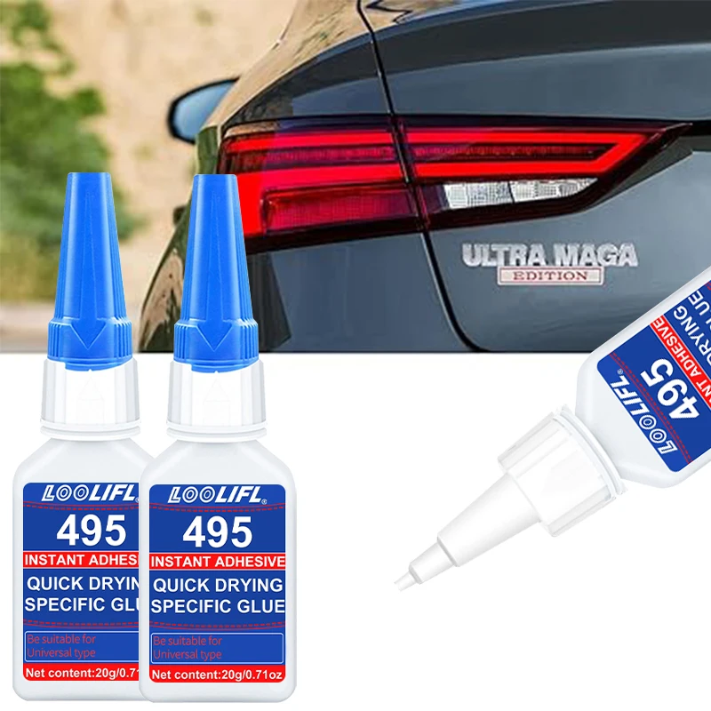 495er starker Kleber, geeignet für Mittelkonsole, Stoßstange, Kotflügel, Türrahmen-Dichtungsstreifen, DIY-Auto-Innenraumreparatur usw.