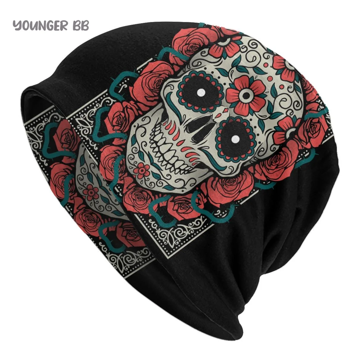 Bonnet Hats Mexico Skull Sugar Men Women's Knitting Hat Mexican Skull 1 Winter Warm Cap Beanies Thermal Elastic Caps