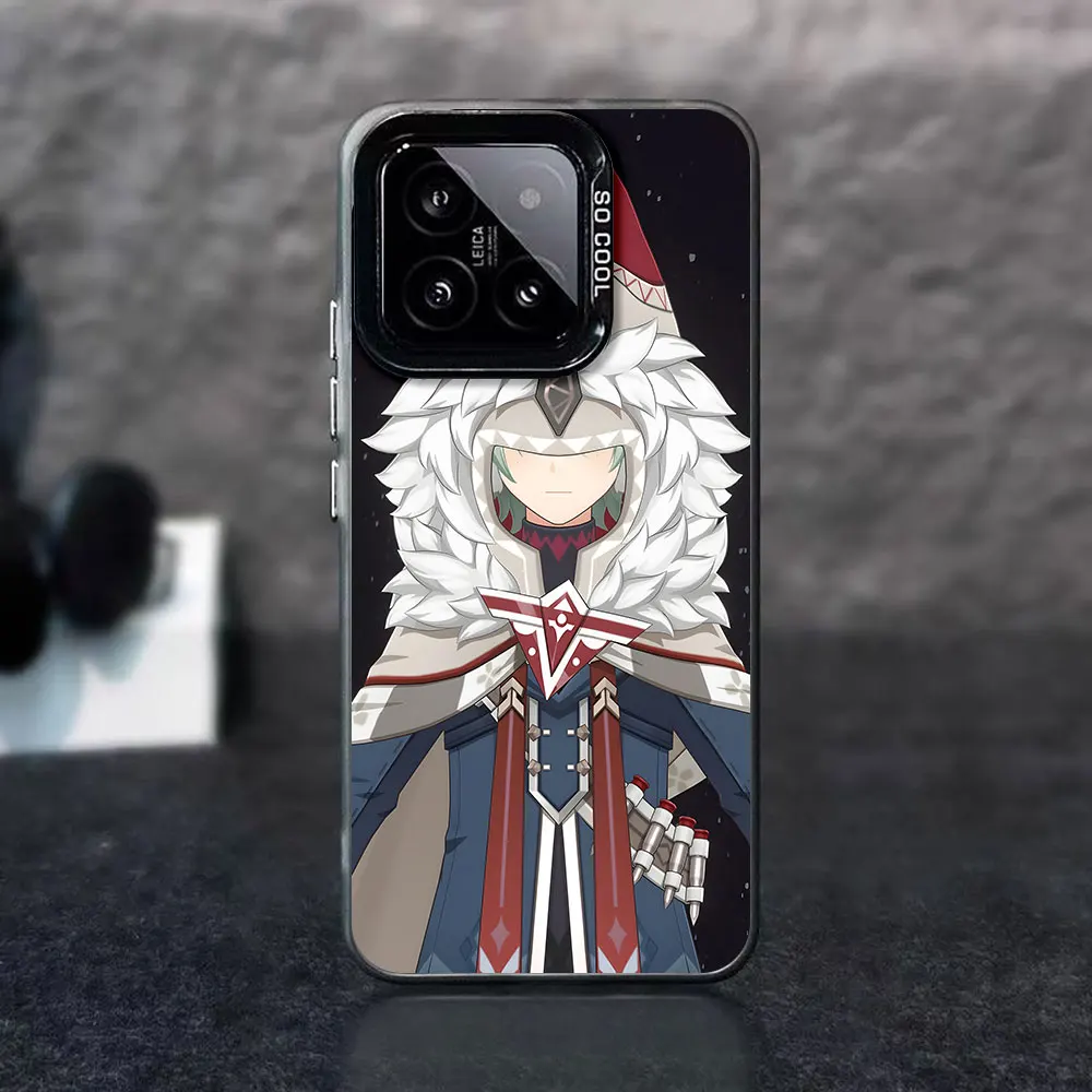Mobile Phone Case for Xiaomi 14T 13T 14 Mi 11 Lite 5G NE 13 12T 12 Pro Shockproof Back Cover Snow Hunter Alyosha Cartoon
