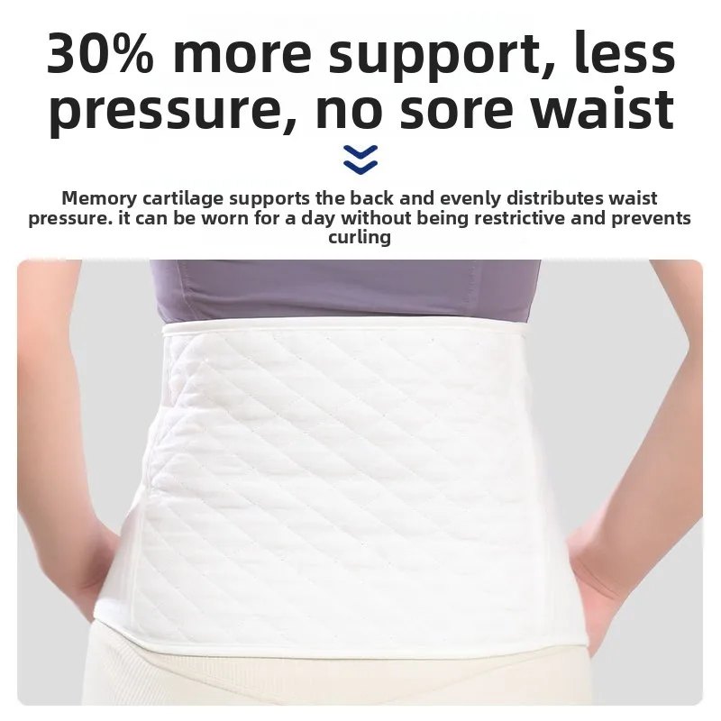 Cotton Postpartum Abdominal Binder - Upgraded Breathable Slimming Belt, Medical Post-Surgery Support for All Seasons