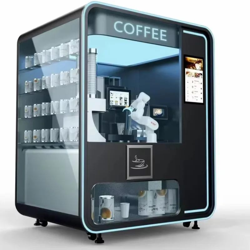Commercial Coffee Robot Vending Machine Collaborative Robot Coffee Robot Barista Customized 24H Self Service For Mall Airport