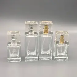 30ML50ML Crystal Perfume Bottle Exquisite Perfume Dispenser Bottle Portable Cosmetic Spray Bottle Glass Empty Bottles