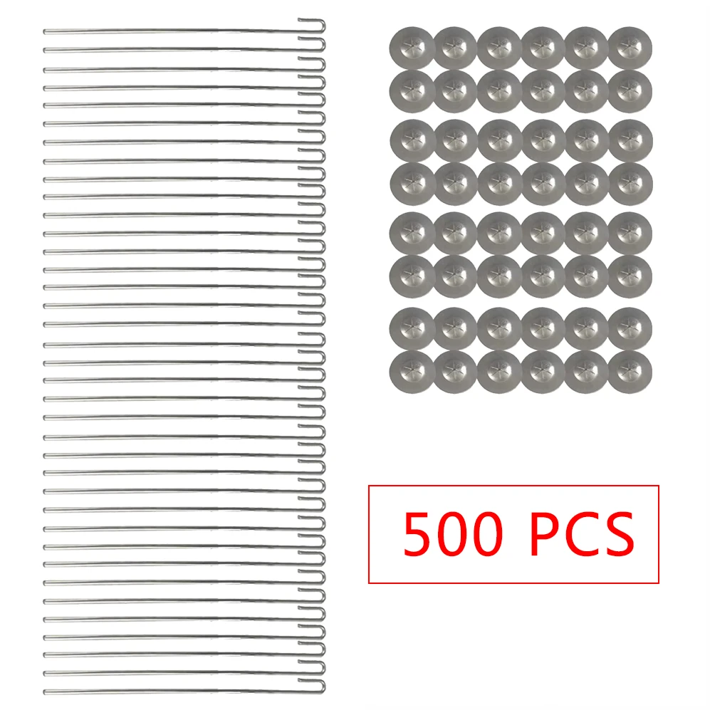 

500 Pcs Lightweight Solar Panel Guard Clips, Stainless Steel Wire Fence Fasteners Animal Guard Roll Kit for Solar Panel