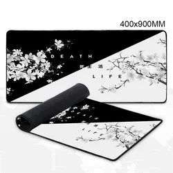 Mouse Pad Extra Large E-sports Game Dedicated Life and Death Black and White Table Computer Thickened Mat Computer Desk Mat