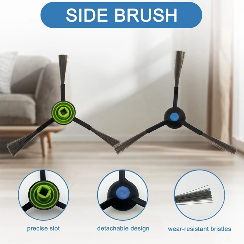 A86I-Para ecovacs deebot n20 plus/pro plus robô vácuo acessórios kit principal escova lateral filtros hepa mop almofadas