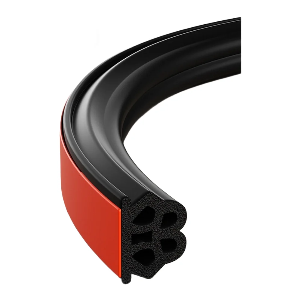 Self-Adhering Foam Weatherstrip for Door Jambs and Thresholds to Support Energy Conservation Noise Mitigation and Indoor Air