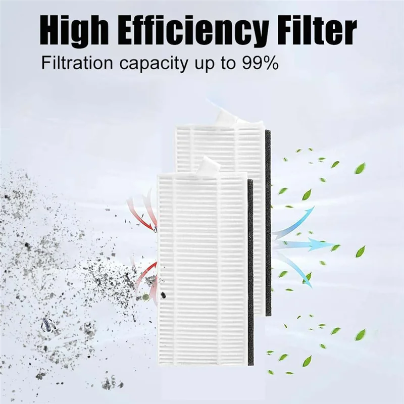 21PCS Replacement Accessories For AIRROBO P20 Robot Vacuum Cleaner Main Roller Side Brushes Hepa Filters Cleaning Brush-A58E