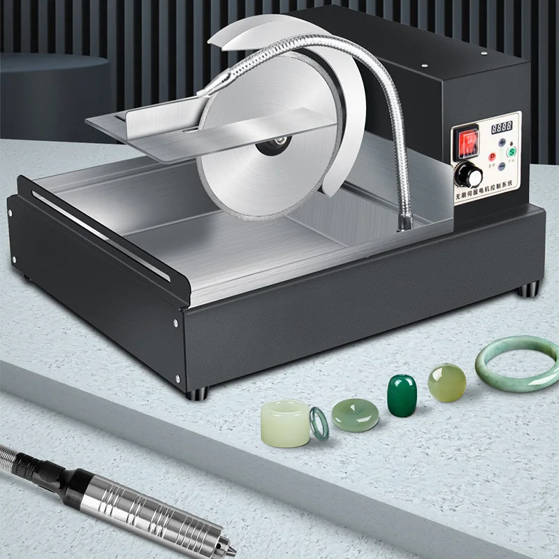 220V Desktop Multifunctional Jade Cutting Machine, Portable Small Polishing, Carving and Cutting All-in-One Machine