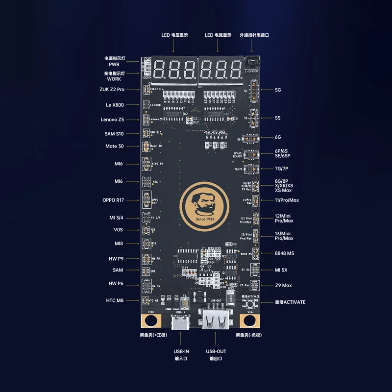 แบตเตอรี่เปิดใช้งานการตรวจจับ Board MECHANIC BA27 Quick ชาร์จสาย USB ล่าสุดสนับสนุน IP13 Android Series Repair