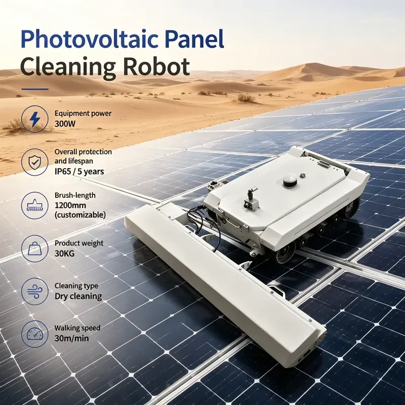 Solar Photovoltaic Cleaning High Capacity PV Panel Cleaning Machine for Industrial Solar Farm OEM