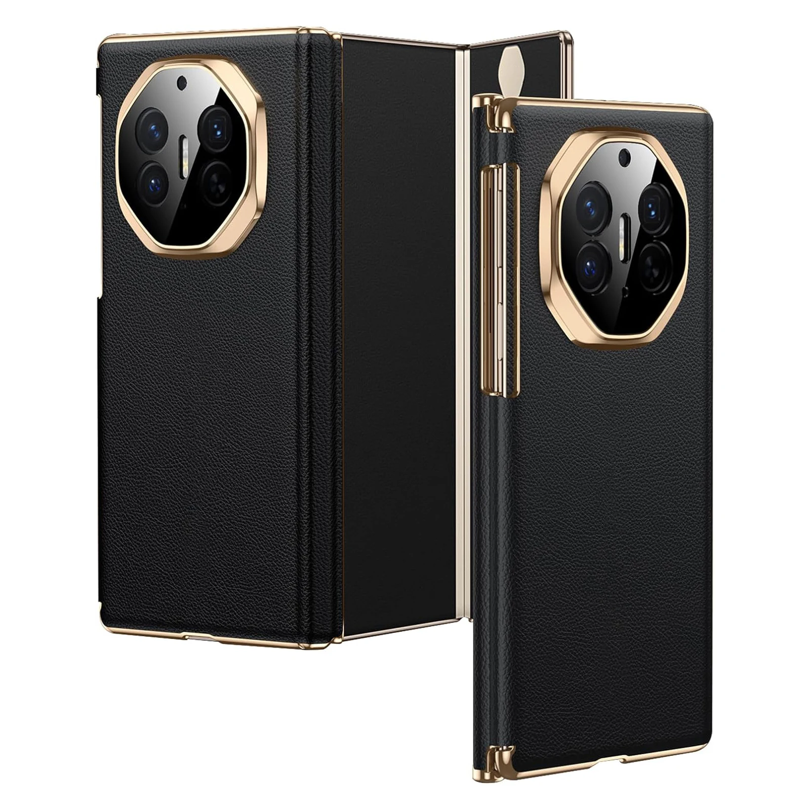 

Чехол для Huawei Mate XTs/XT из натуральной кожи с магнитным креплением, противоударный, роскошный, с гальваническим покрытием