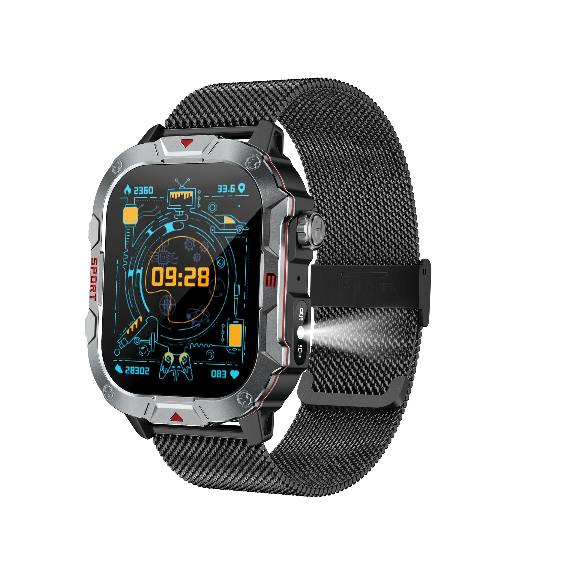 

Cross-border popular C40 Pro smart watch Bluetooth call heart rate outdoor sports multi-function three-proof watch