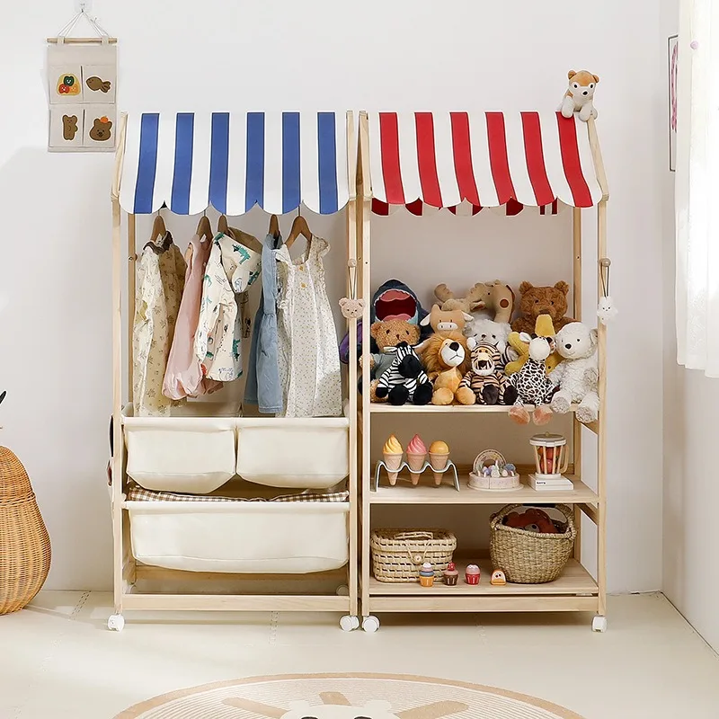 FOR Shelf Toy Storage Rack Household Solid Wood Bookshelf Picture Book Rack