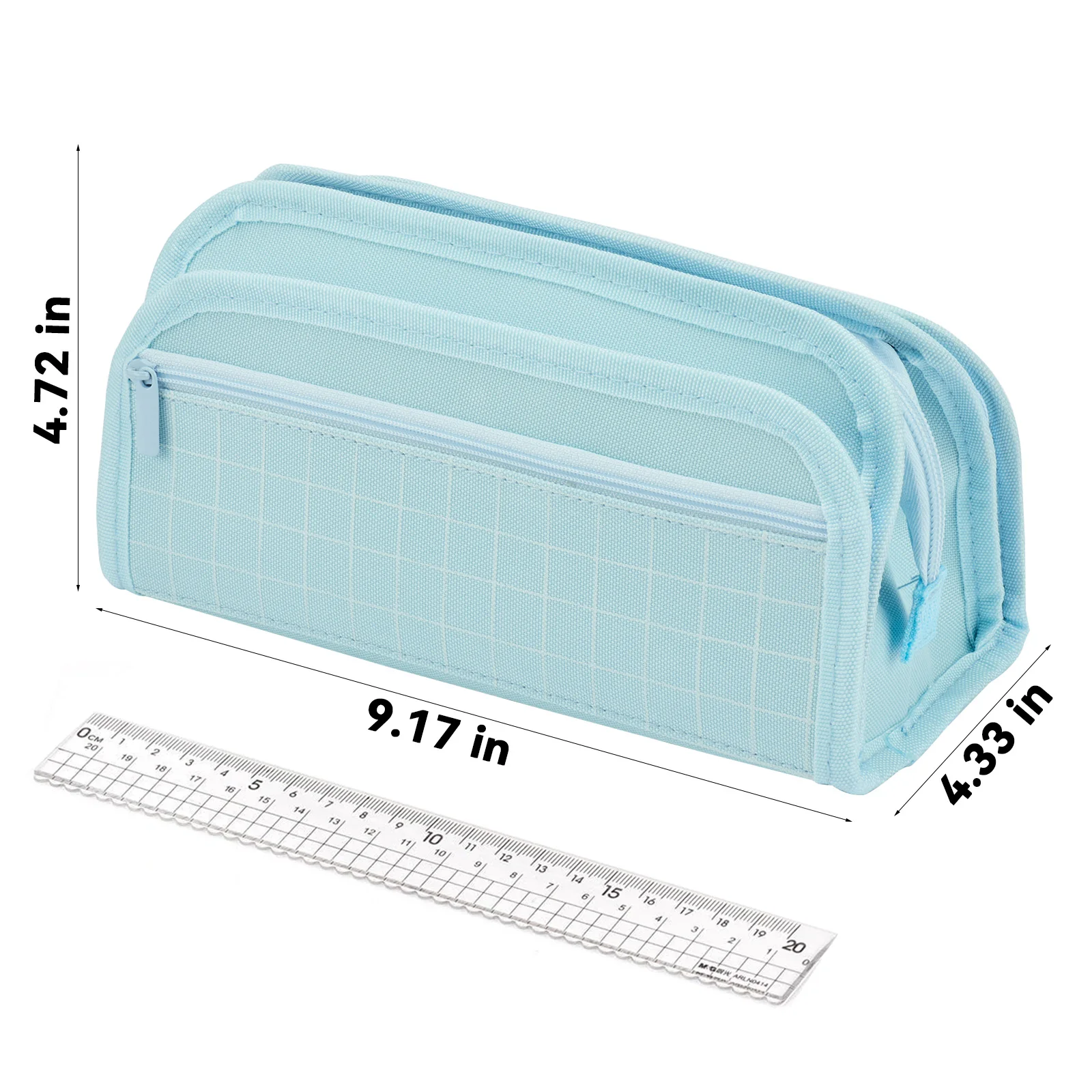 مقلمة ذات سعة كبيرة وبسيطة وحقيبة أقلام رصاص محمولة باليد وحقيبة مستحضرات التجميل المحمولة هدية للقرطاسية المدرسية للطلاب