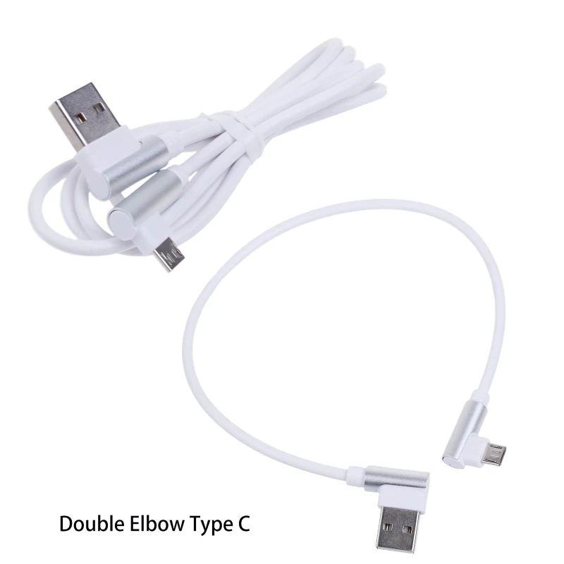 2024 New 90 Degree Fast Charge Data Type C Cable for huawei Oneplus Android Mobile Phone L Shape Charging Cables