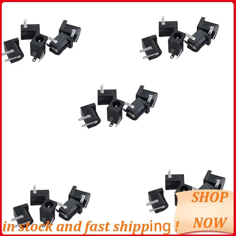 

25 Pieces DC 5.5Mmx2.1Mm Power Jack Socket Female Panel Mount Connector HOT!