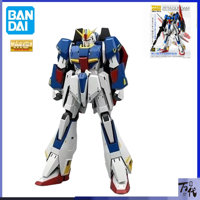 

Фигурка Bandai в оригинальной коробке, аниме модель GUNDAM серии MG 1/100 ZETA GUNDAM Ver.ka, фигурка в сборе, игрушки, подарки для детей