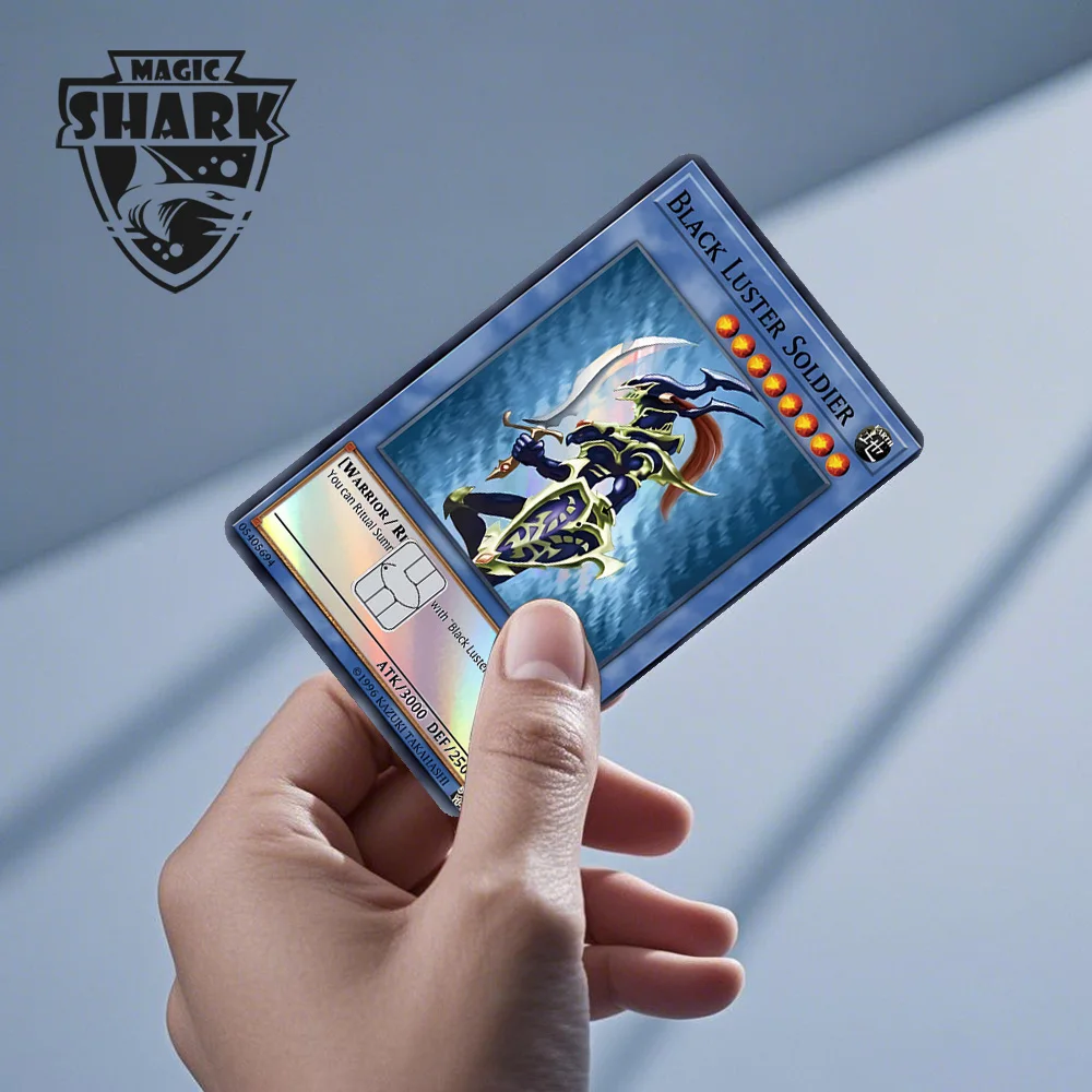 Magic Shark Blue Eyes Dragon Yo-gi-oh Game Shinny Laser Holographic Debit Credit Card Sticker Film Skin Front Cover – Detail 5