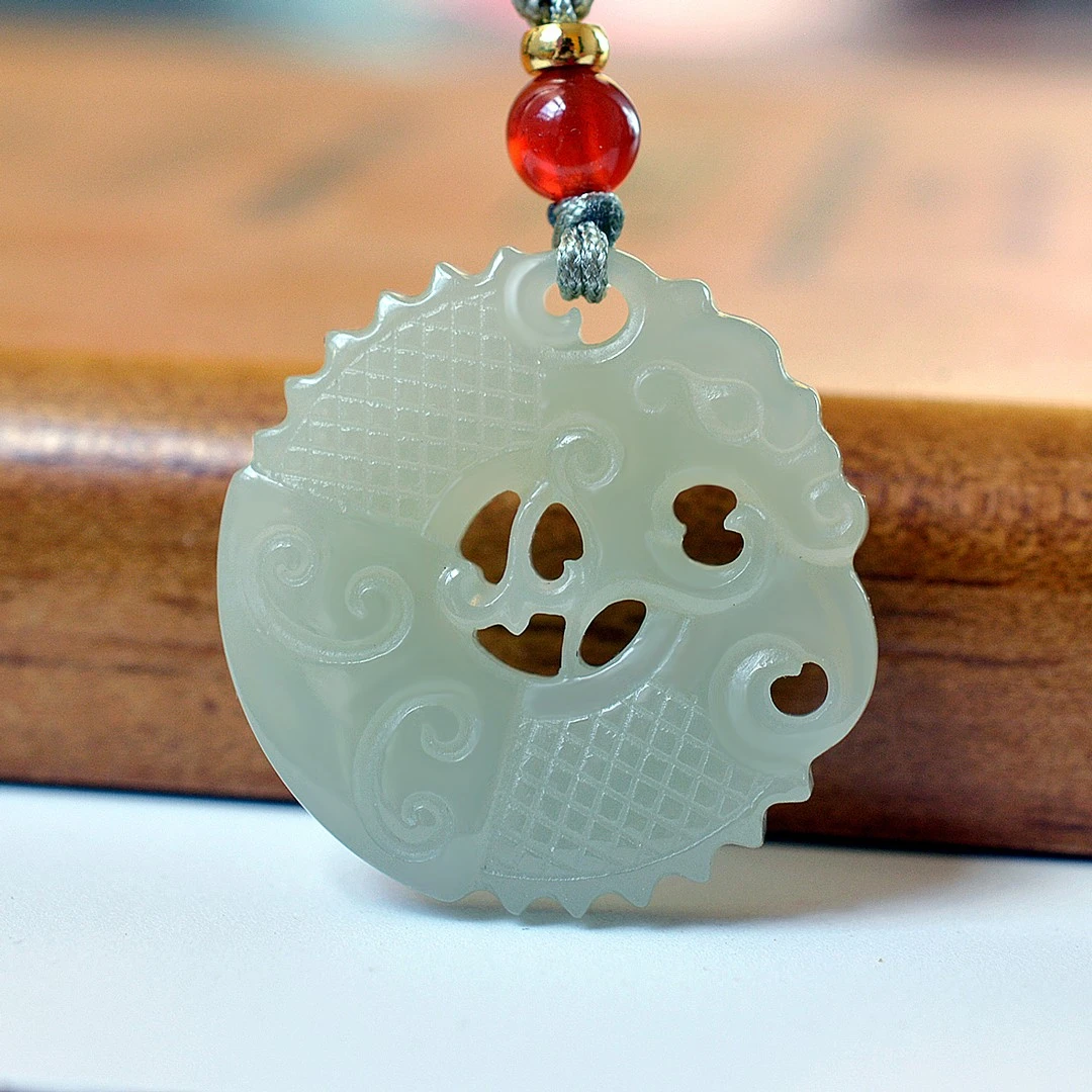 Genuine China Nephrite Stone Certified Hetian Jade Dragon Pendant Necklace Men Women Lucky Charms Amulet For Girlfriend Mom Gift