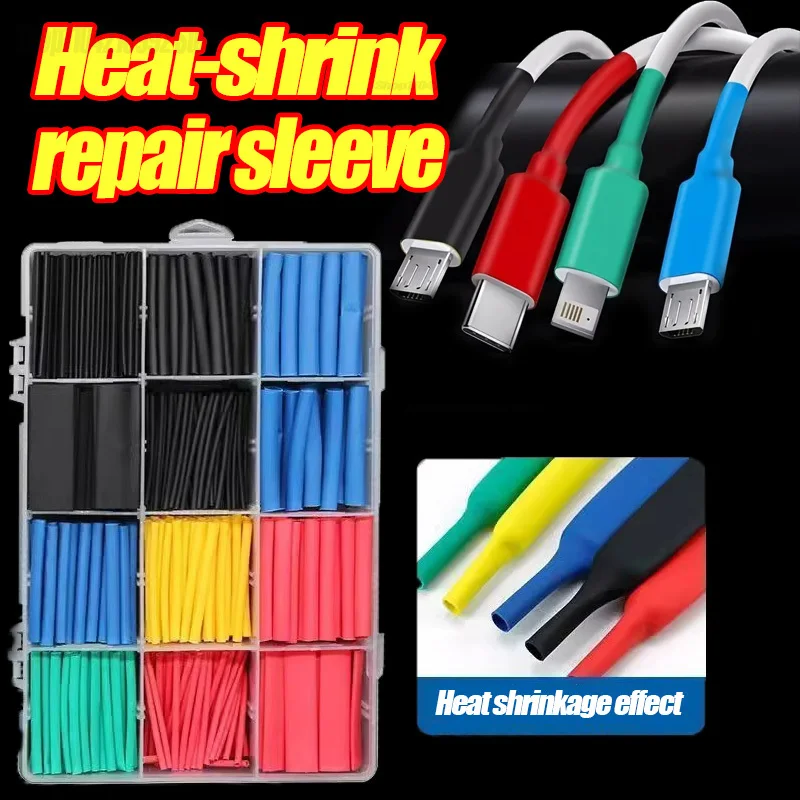 Heat Shrink Sleeving Tube Kit Wire Electrical Connection Wire Wrap Cable Protection Thermoresistant Tubing Wrapping Insulation
