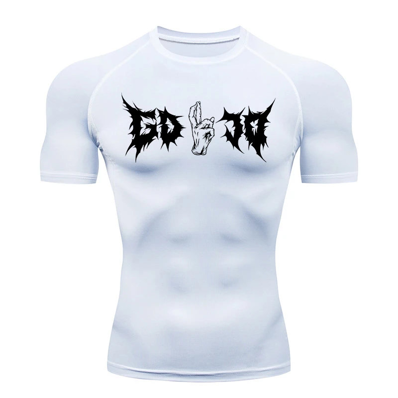 Men Running Quick Drying T-Shirts Breathable Hiking Fishing Tees Soft Elasticity Outdoor Sports Short Summer Shirts