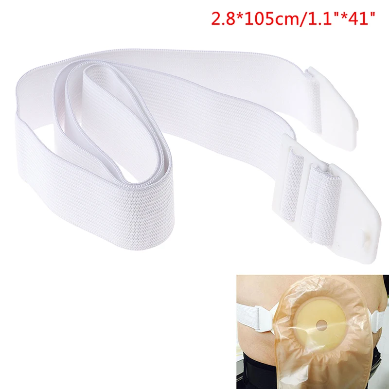 1 Pieza de Correa Reforzada para Bolsa de Ostomía, Correa Extensible para un Cinturón de Ostomía Estable