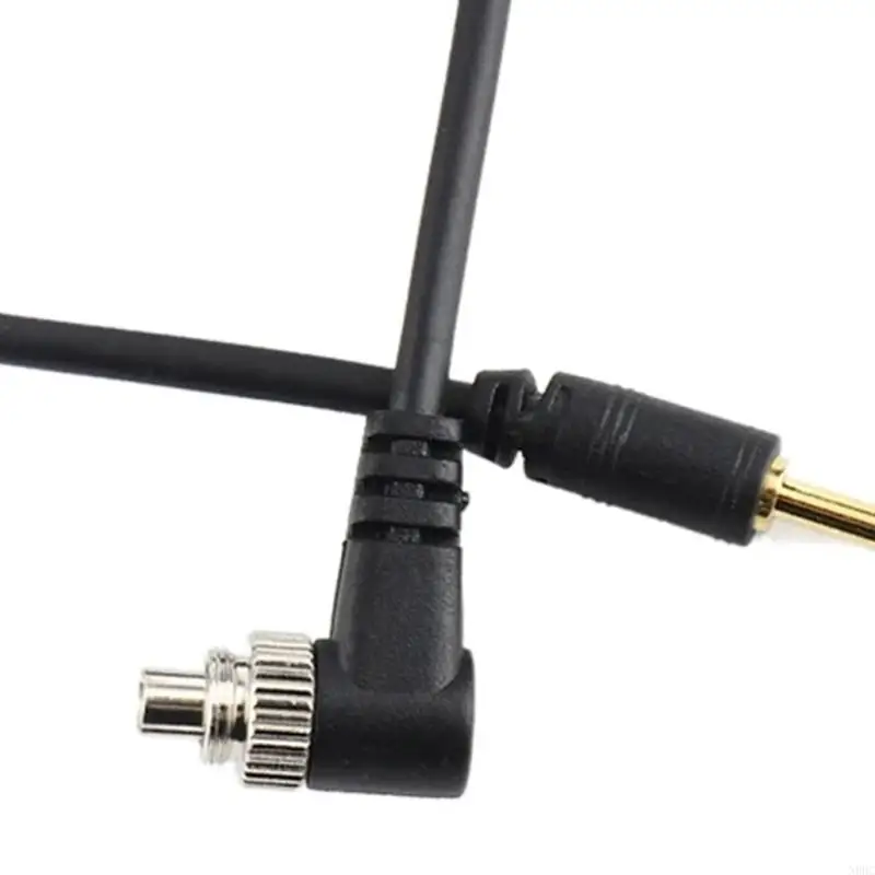 Spring Wire Wire Flash Syncing Cable PC إلى موصلات 2.5 ملم مع توافق عريض خفيف الوزن PVC Housing 39.37in N0HC