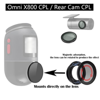 for 70mai Dash Cam 4K Omni X800 CPL Filter Reduce Glare Reflection Enhance Contrast  for 70mai Rear Cam CPL Filter