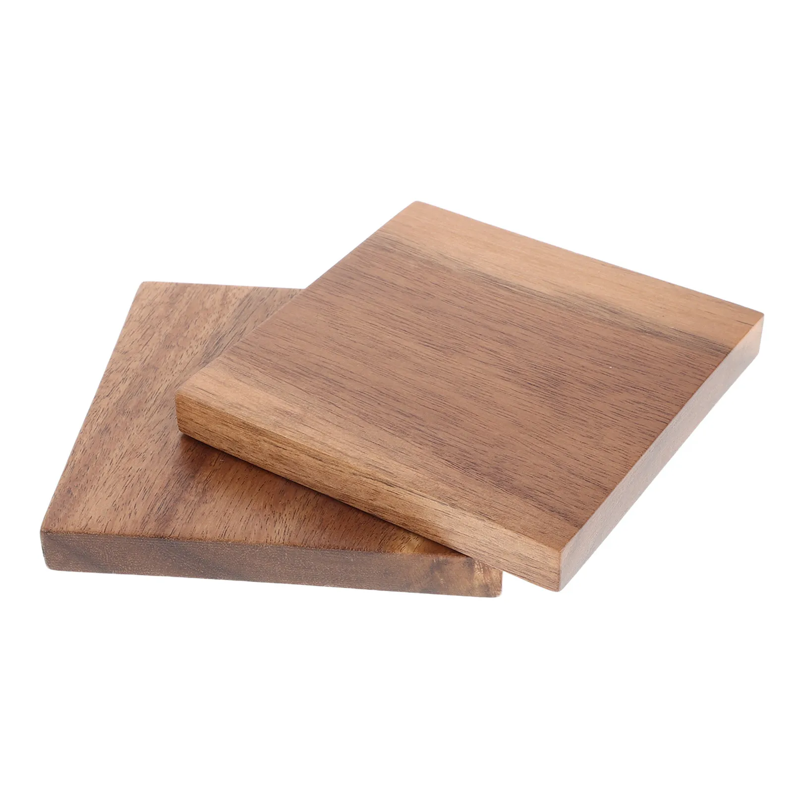 2Pcs Wooden Mug Insulation Pad Solid Wood Table Mat Heat Resistant Coffee Cup Coasters Non Slip Beverage Mat for Desk Office